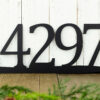 Rustic Metal House Number Metal Sign Custom Sign Pine Tree House Numbers Outdoor Sign Address 4 Digit Only 3