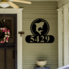Shark Address Sign Shark Metal Sign Metal Shark Sign Shark Sign Address Numbers Address Signs House Number Plaque 2