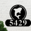 Shark Address Sign Shark Metal Sign Metal Shark Sign Shark Sign Address Numbers Address Signs House Number Plaque 3