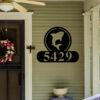 Shark Address Sign Shark Metal Sign Metal Shark Sign Shark Sign Address Numbers Address Signs House Number Plaque Address Plaque 2