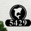 Shark Address Sign Shark Metal Sign Metal Shark Sign Shark Sign Address Numbers Address Signs House Number Plaque Address Plaque 3