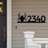 Spider Address Sign Spider Themed Metal Sign Metal Spider Sign Spider Address Plaquehalloween Address Sign Halloween 2