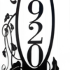Vertical Outdoor House Number Metal Sign House Numbers Address Sign Custom Sign Metal Wall Art Outdoor Sign Metal Wall 2