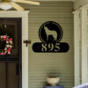 Wolf Address Sign Wolf Metal Sign Metal Wolf Sign Wolf Sign Wolf Howling Address Sign House Number Plaque Address Plaque Metal Signs 2