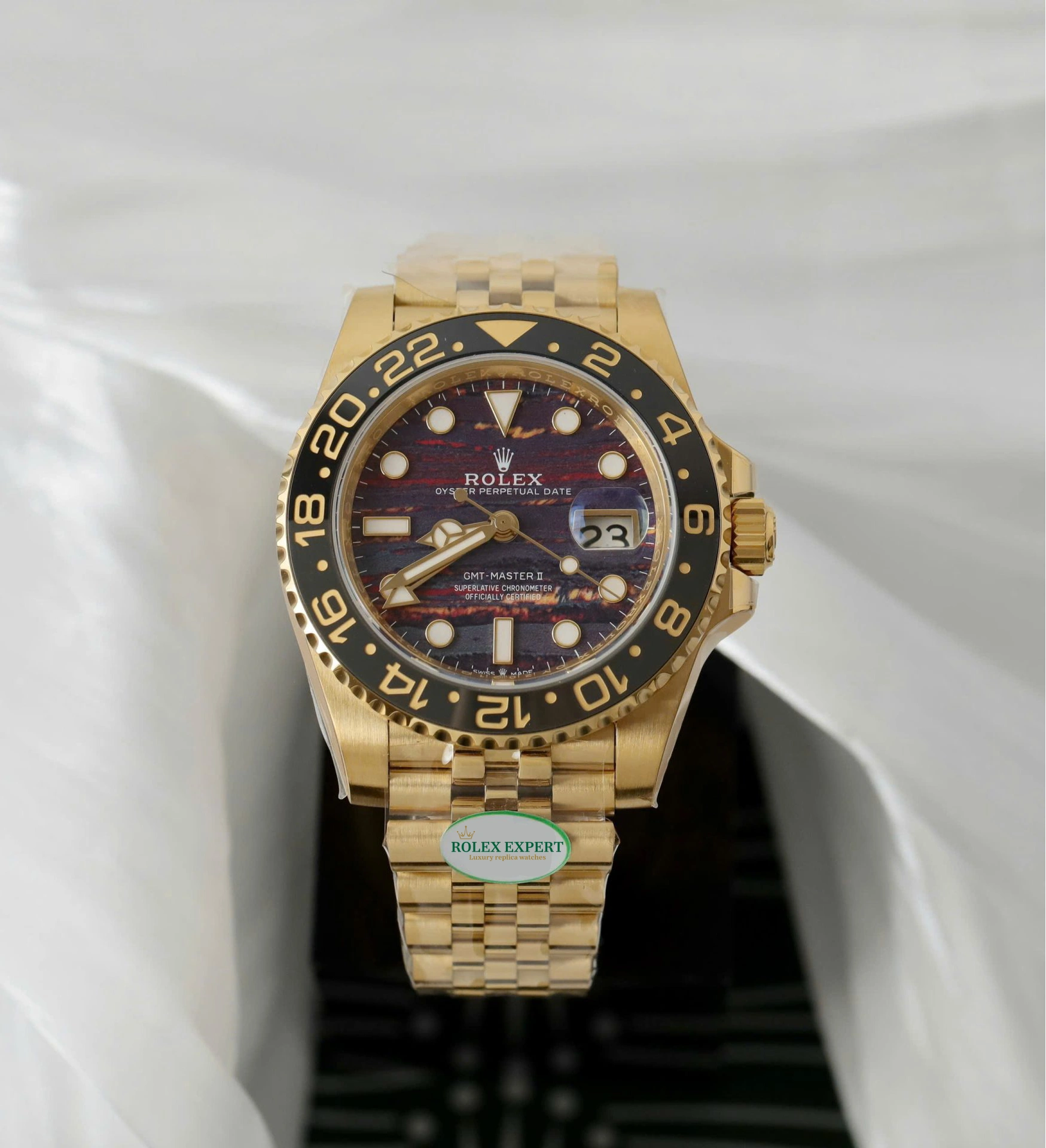 Dong Ho Rolex GMT Master II 126718GRNR Replica 11 Mat Da Mat Ho Xuong THB 40mm 15.webp