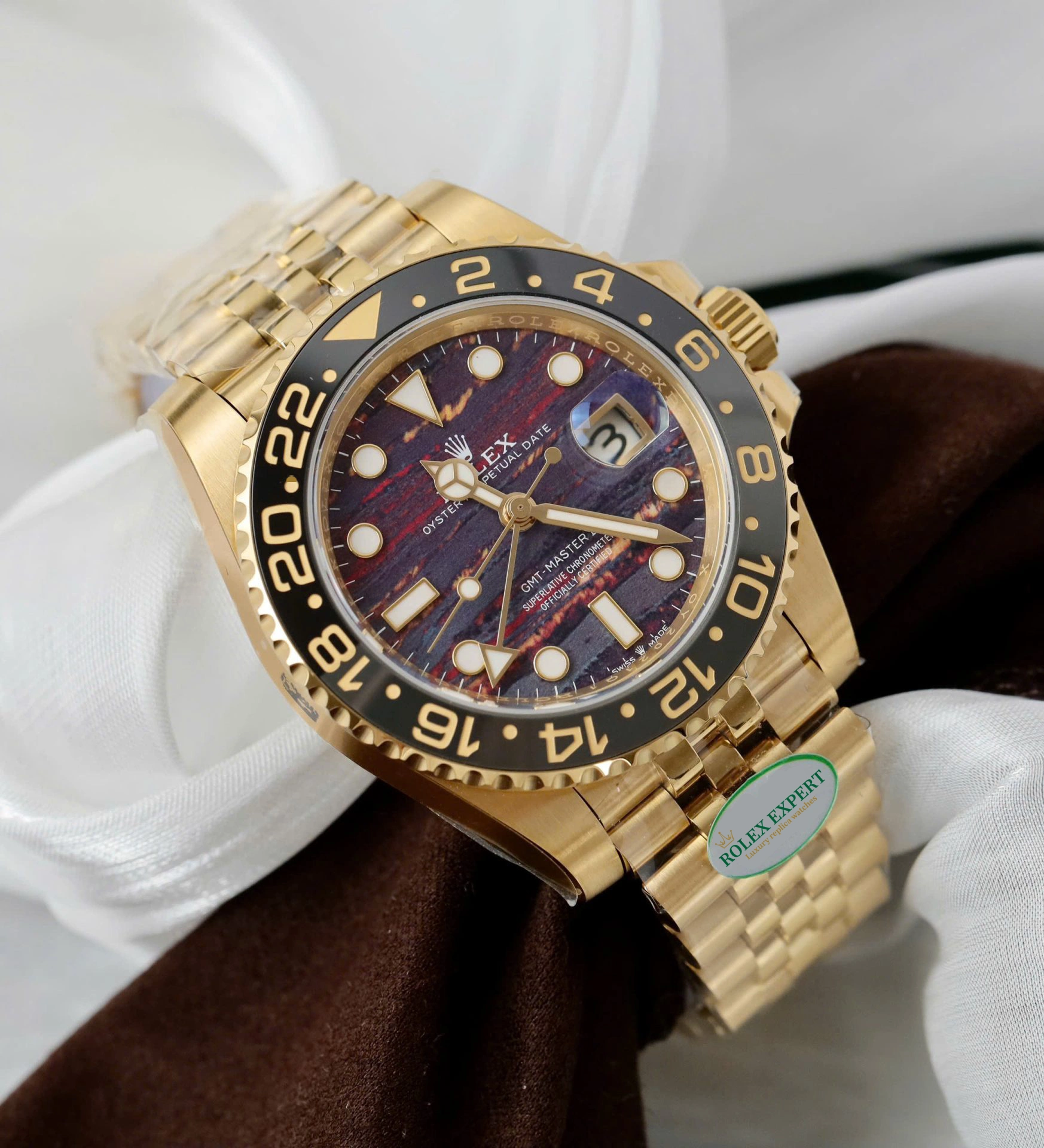 Dong Ho Rolex GMT Master II 126718GRNR Replica 11 Mat Da Mat Ho Xuong THB 40mm 7.webp