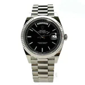Replica Rolex Day Date 40mm Black Dial 228239 1.webp