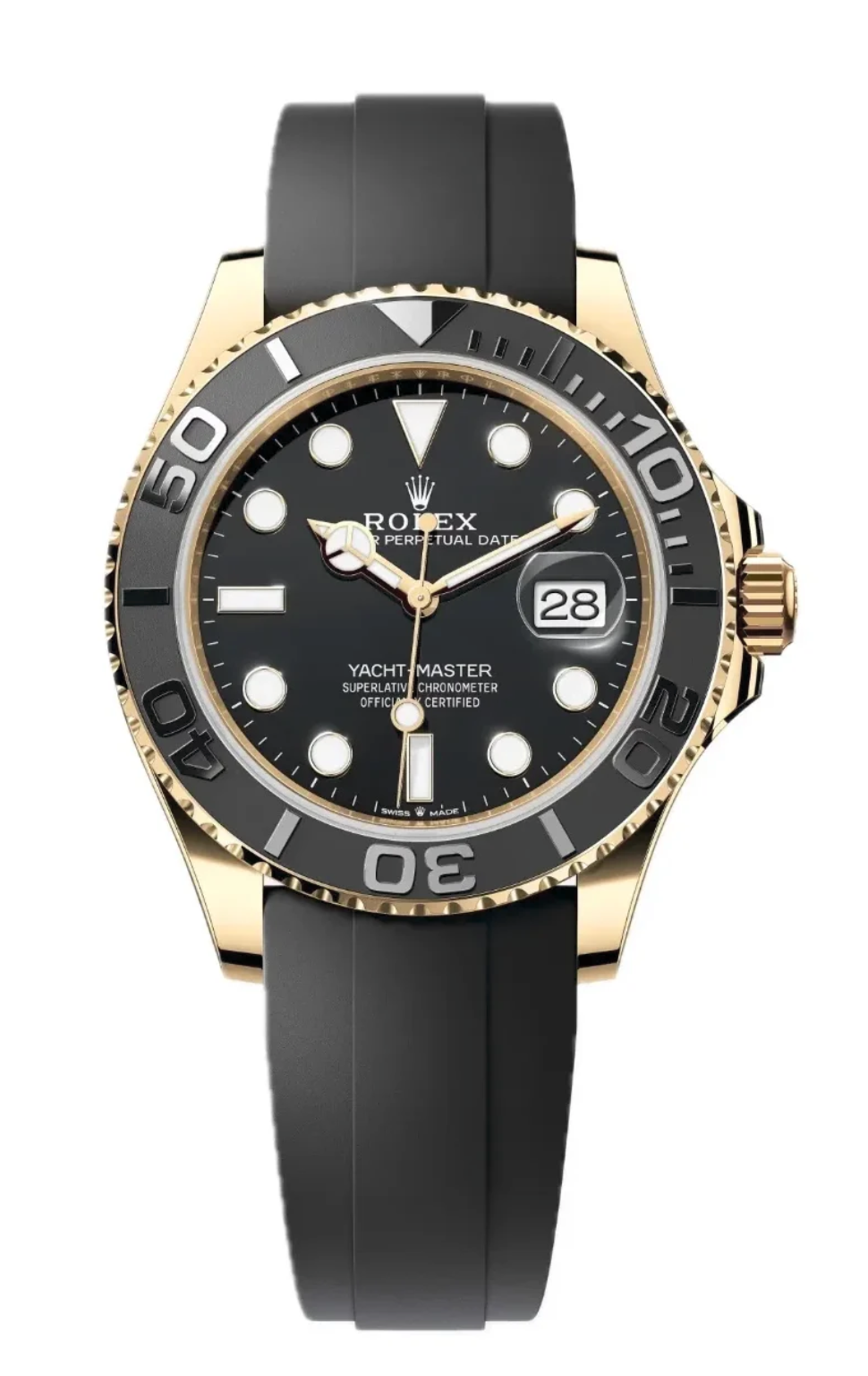 Replica Rolex Yacht Master 42mm Black Dial 226658 front.webp