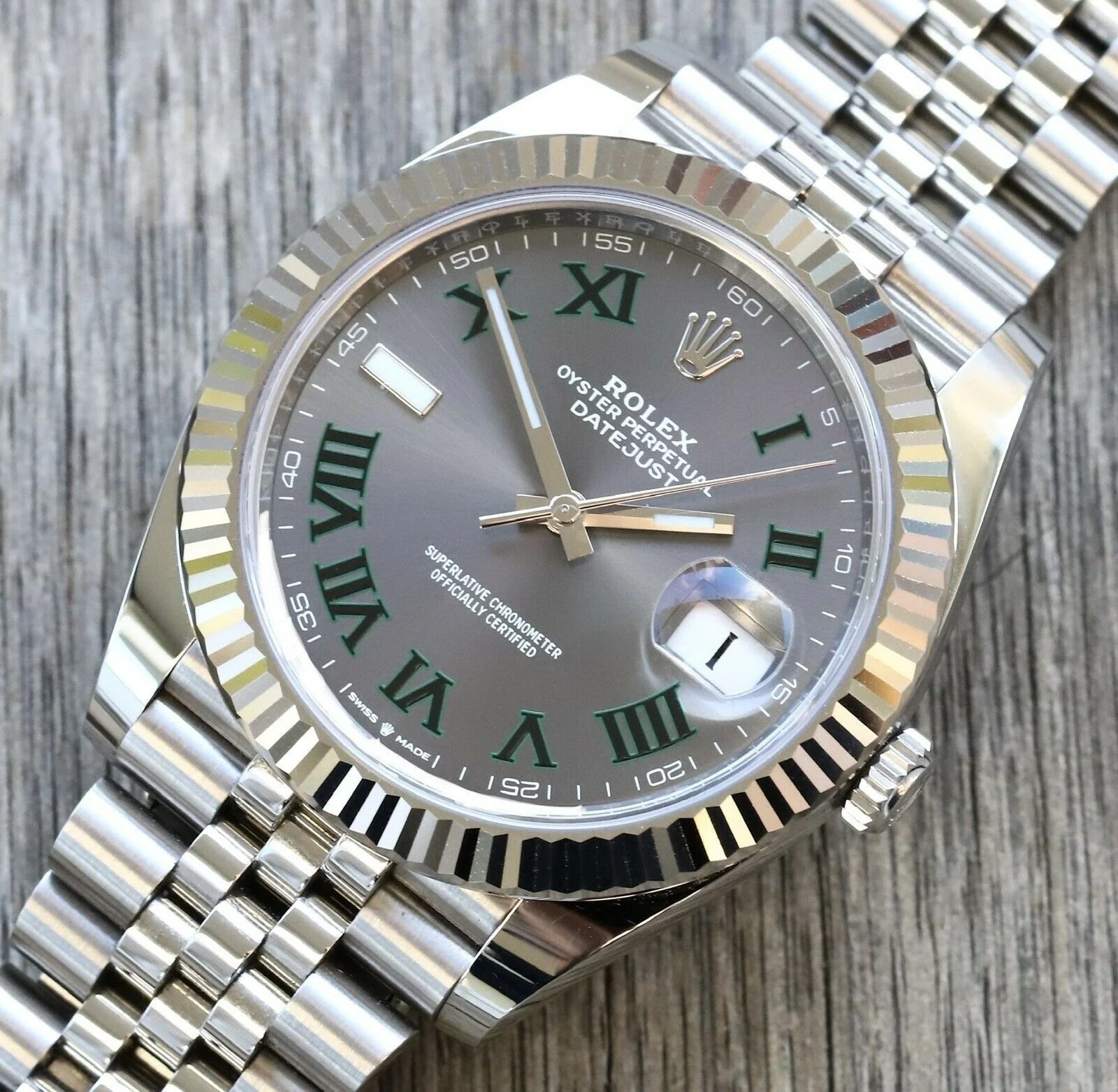 Rolex Datejust 41 DJ41 Wimbledon Dial on Jubilee 126334 E2 80 93 2022 Watch Vault 02 2048x2048.webp