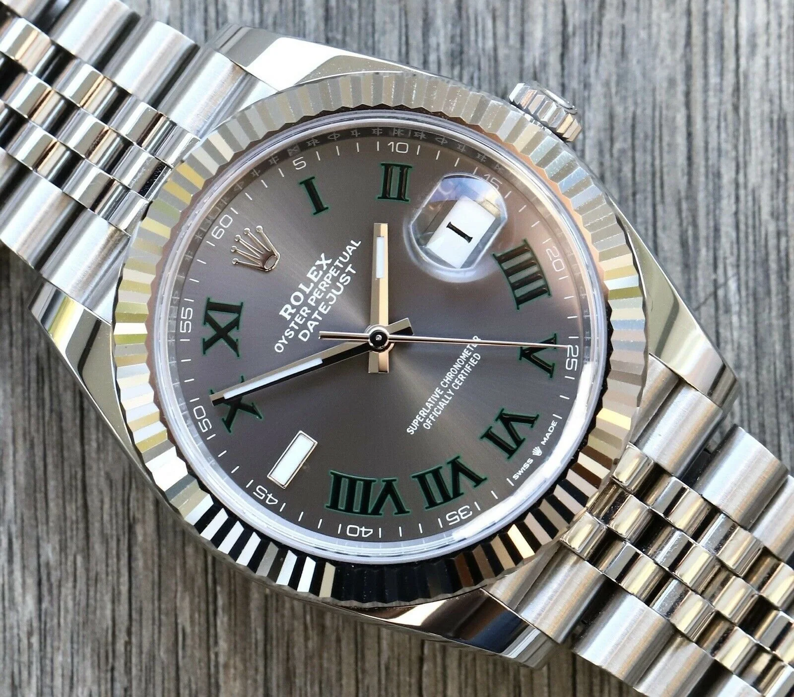 Rolex Datejust 41 DJ41 Wimbledon Dial on Jubilee 126334 E2 80 93 2022 Watch Vault 03 2048x2048.webp