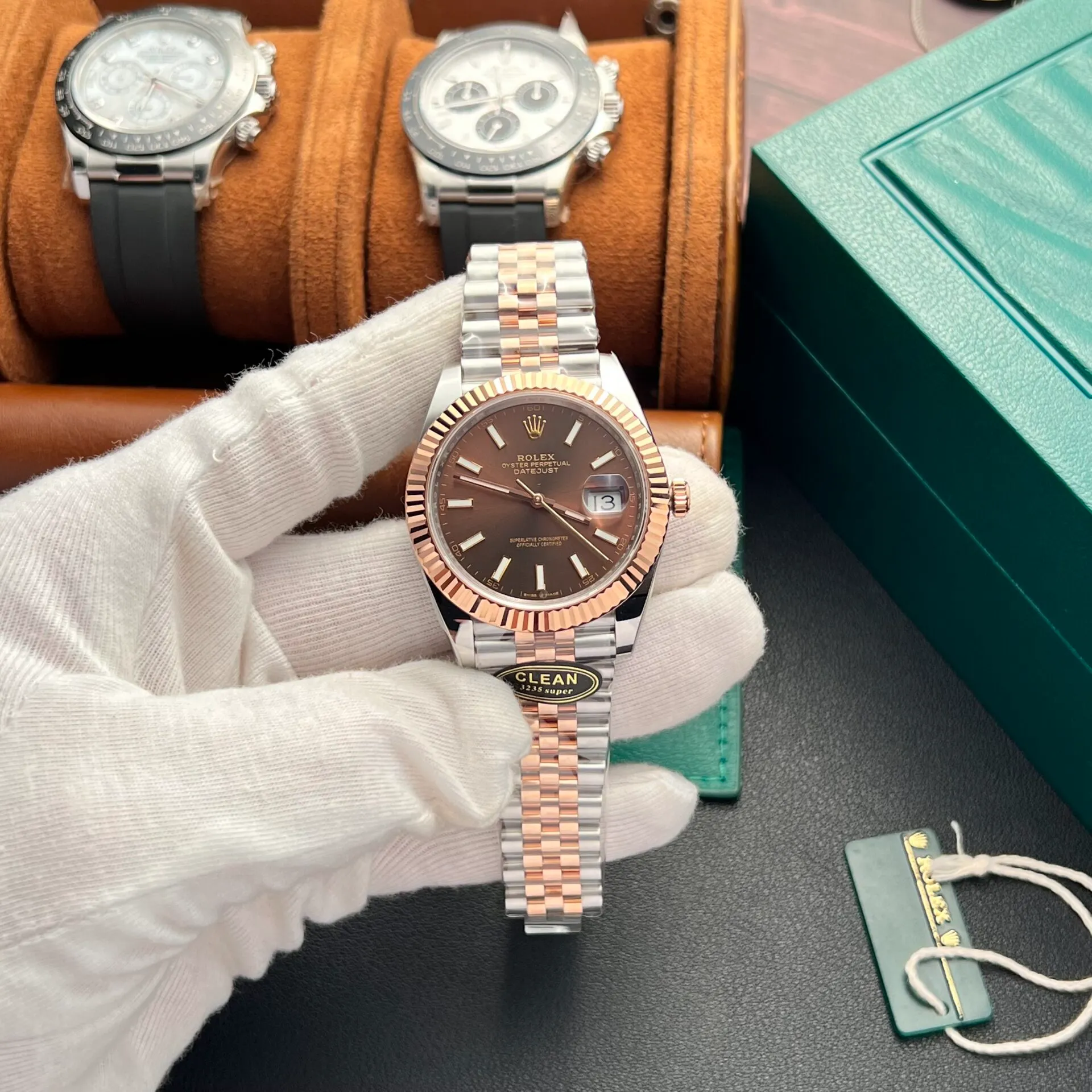 Superclone Rolex Datejust 41 mm Chocolate Dial 126331 Jubilee 1.webp