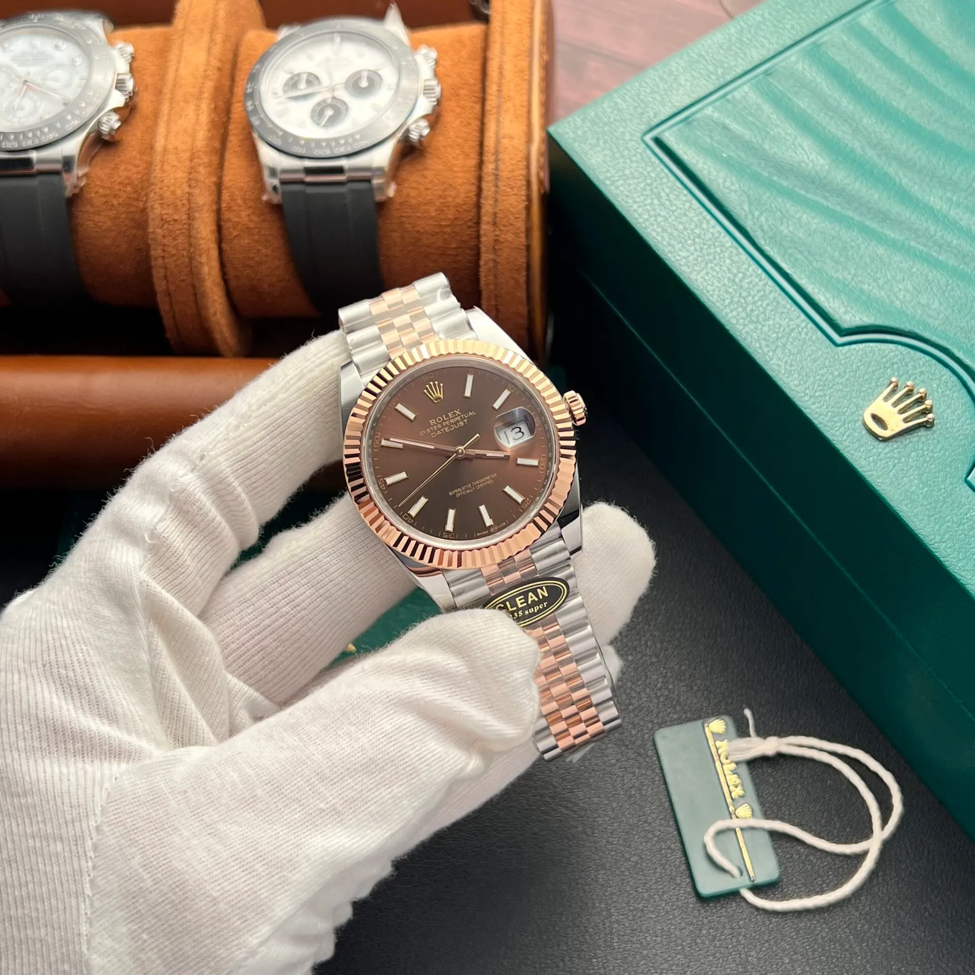 Superclone Rolex Datejust 41 mm Chocolate Dial 126331 Jubilee 4.webp