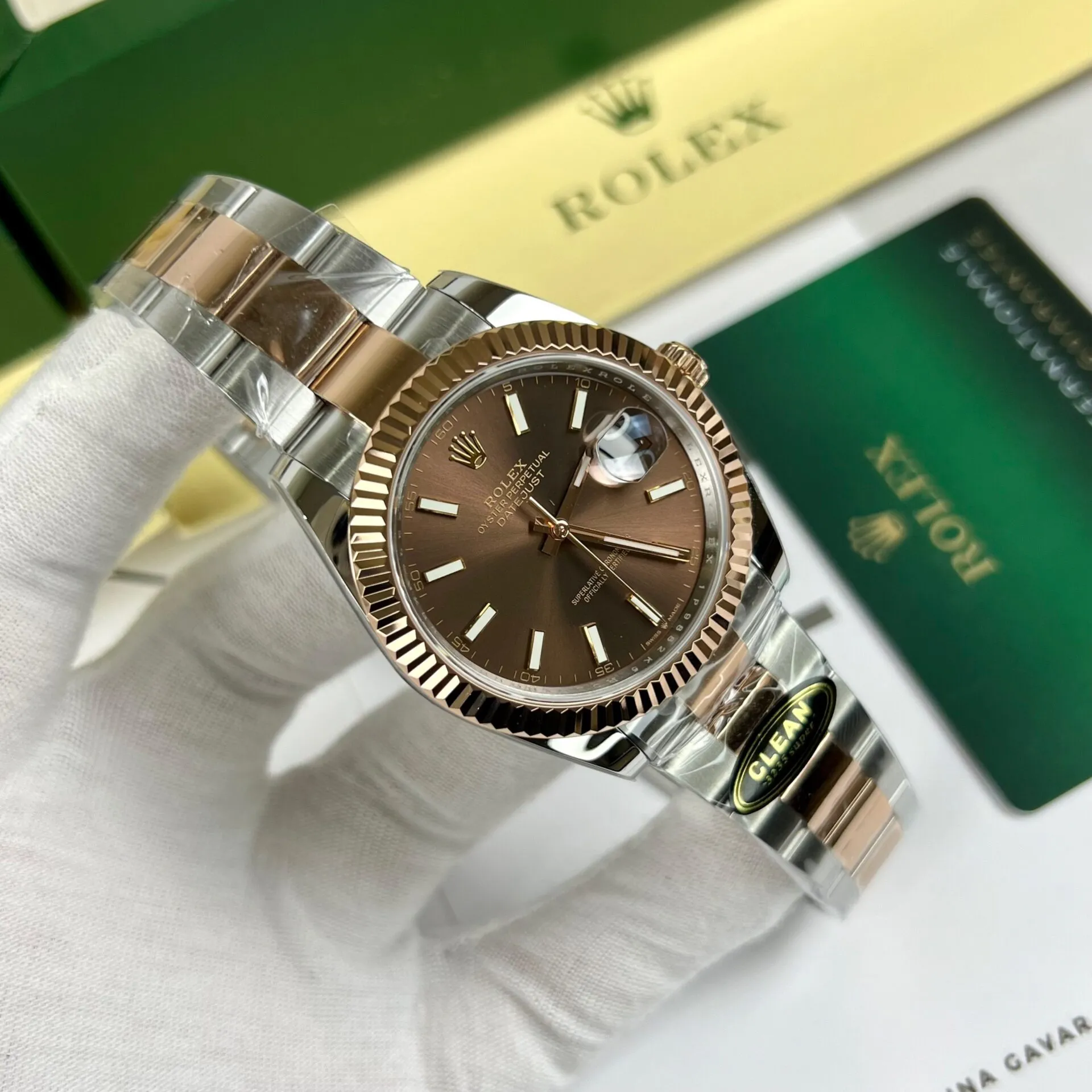 Superclone Rolex Datejust 41 mm Chocolate Dial 126331 Oyster 2.webp
