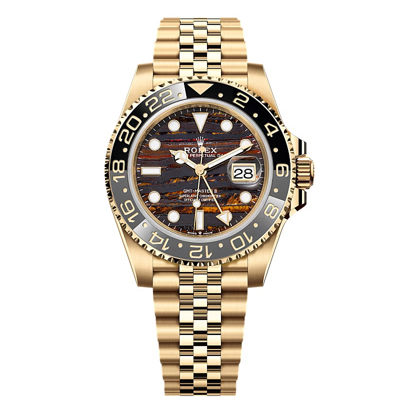 Superclone Rolex GMT Master II 40 mm 126718GRNR Tiger Iron Dial.webp