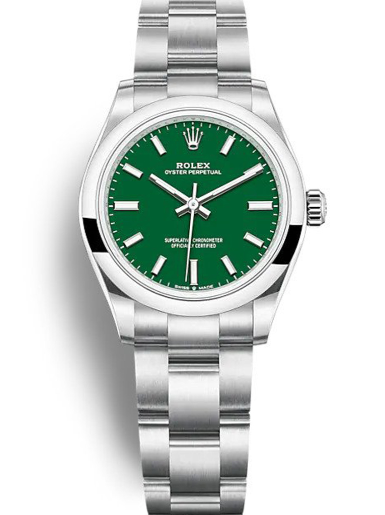 replica rolex oyster perpetual lady 31mm green dial 277200.jpg