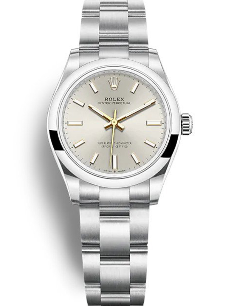 replica rolex oyster perpetual lady 31mm silver dial 277200.jpg