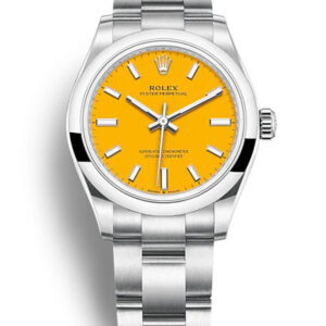 replica rolex oyster perpetual lady 31mm yellow dial 277200.jpg