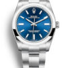 replica rolex oyster perpetual lady 34mm blue dial 124200.jpg