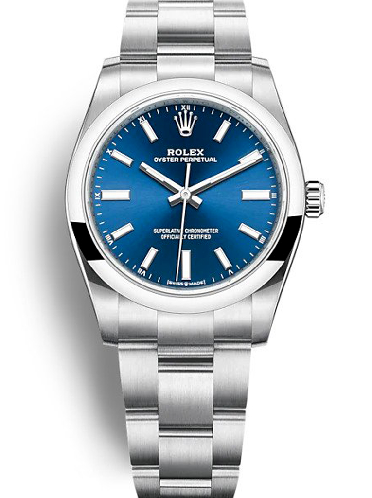 replica rolex oyster perpetual lady 34mm blue dial 124200.jpg