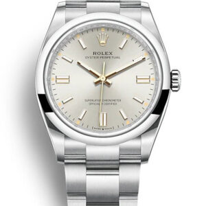 replica rolex oyster perpetual lady 36mm silver dial 126000.jpg