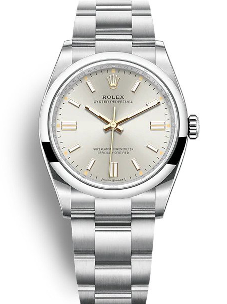replica rolex oyster perpetual lady 36mm silver dial 126000.jpg