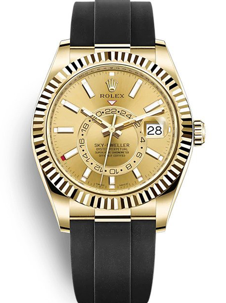 replica rolex sky dweller 42mm champagne dial 326238.jpg